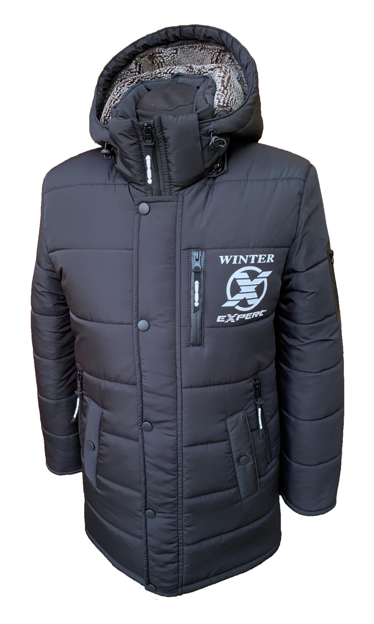 

Зимний удлиненный пуховик Casual Force Winter Expert 158 см Черный