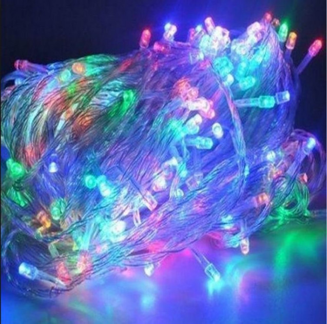 

Гирлянда светодиодная новогодняя цветная 160 LED 12м