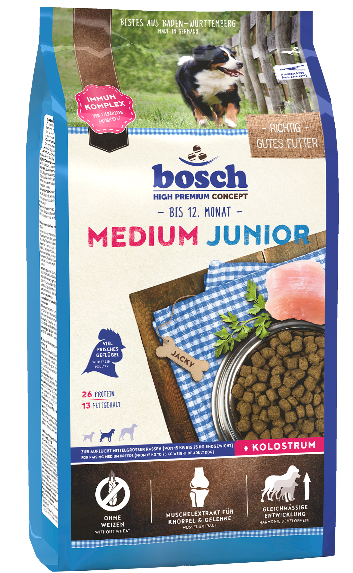 

Сухой корм для щенков Bosch HPC Junior Medium 15 кг