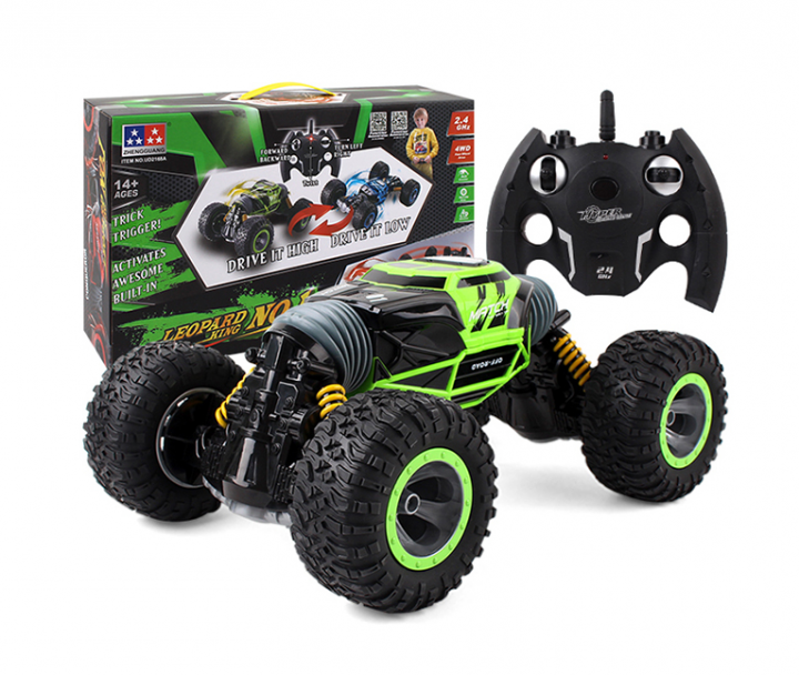 

Машинка перевертыш трюковая Rock Crawler UD2168A радиоуправляемая зеленая