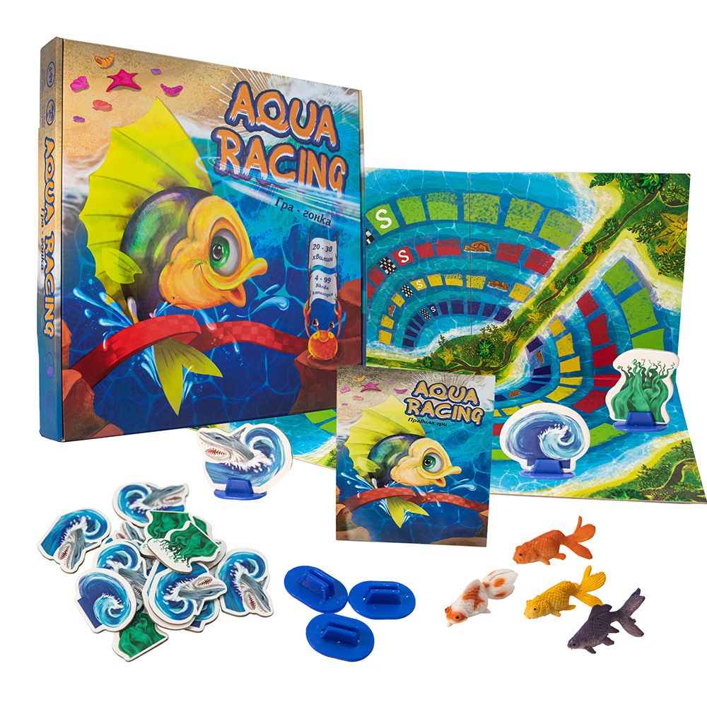 

Настольная игра Aqua racing укр Strateg (30416) (146737)
