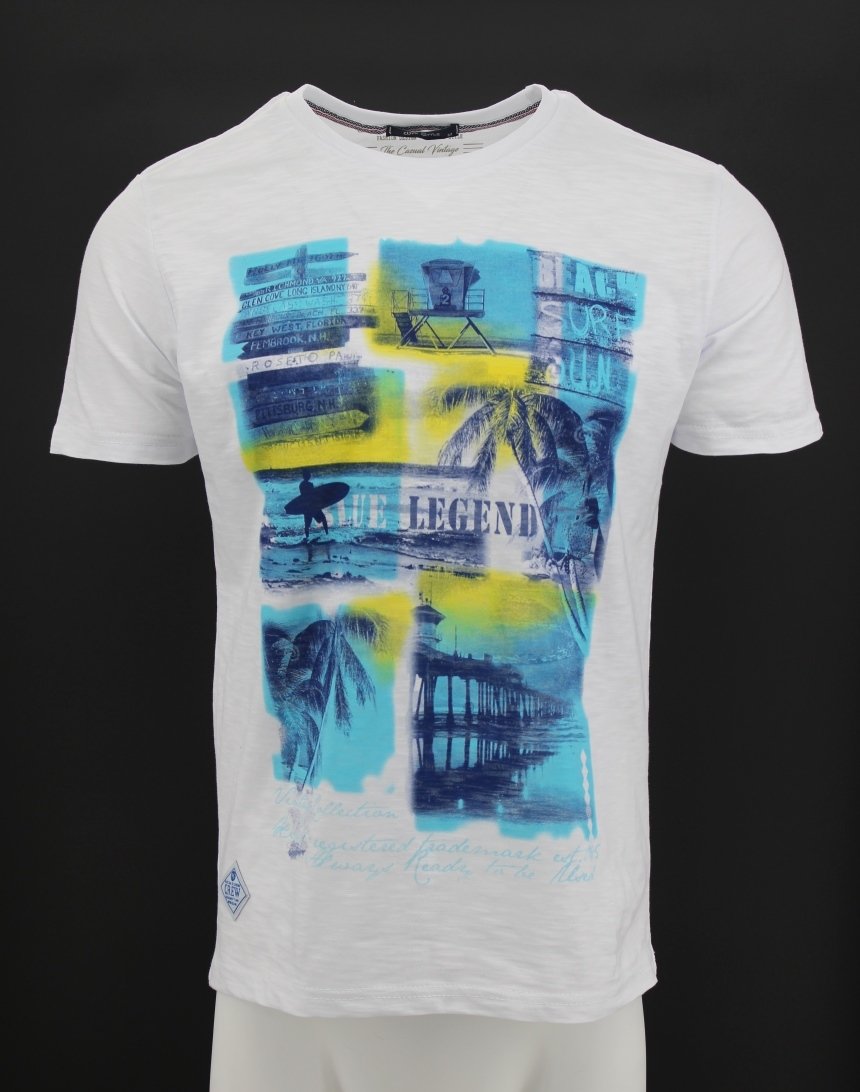 

Футболка OFF STYLE с надписью Legend L белая (8072 white)