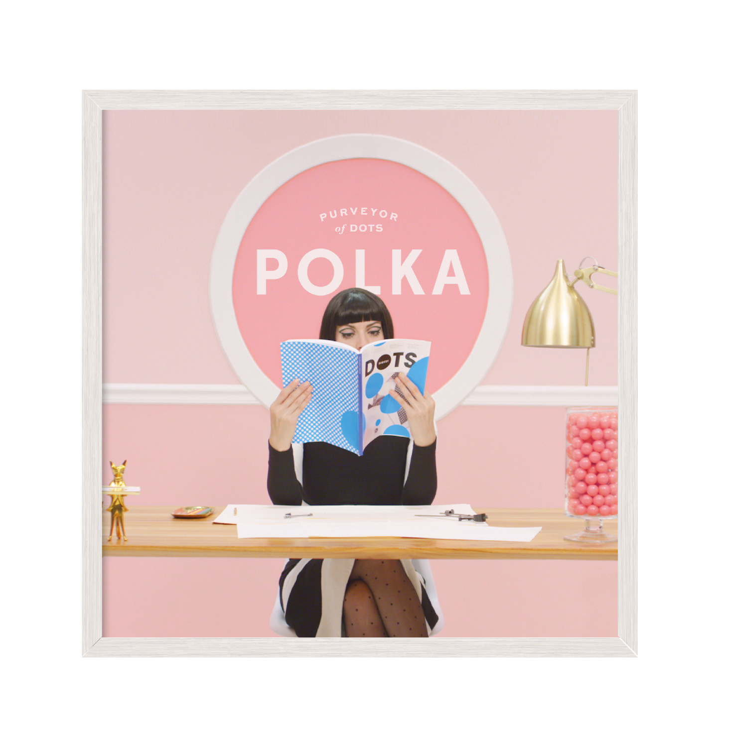 

Постер "Polka" с антибликовым стеклом 45 x 45 см в белой рамке