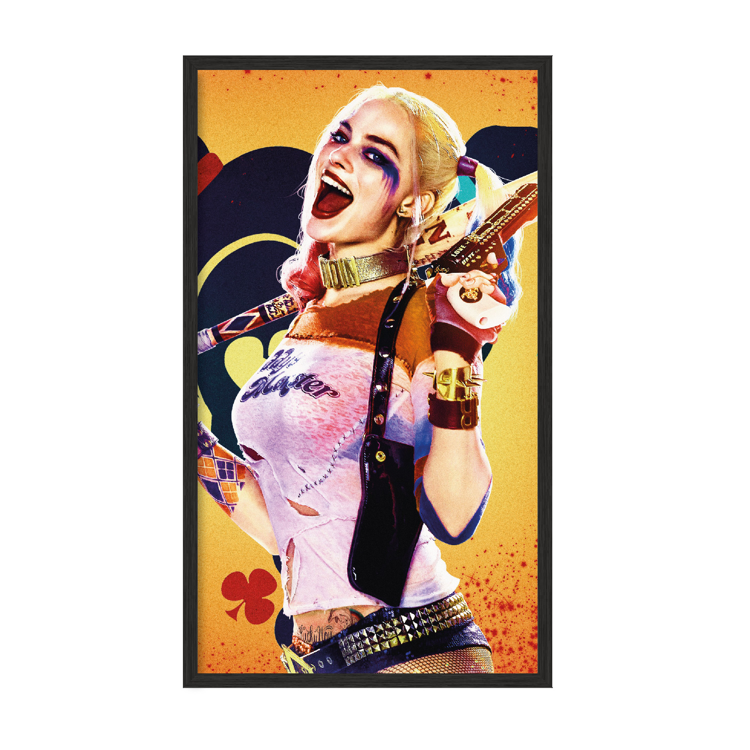 

Постер "Harley Quinn" с антибликовым стеклом 60х120 см в чёрной рамке