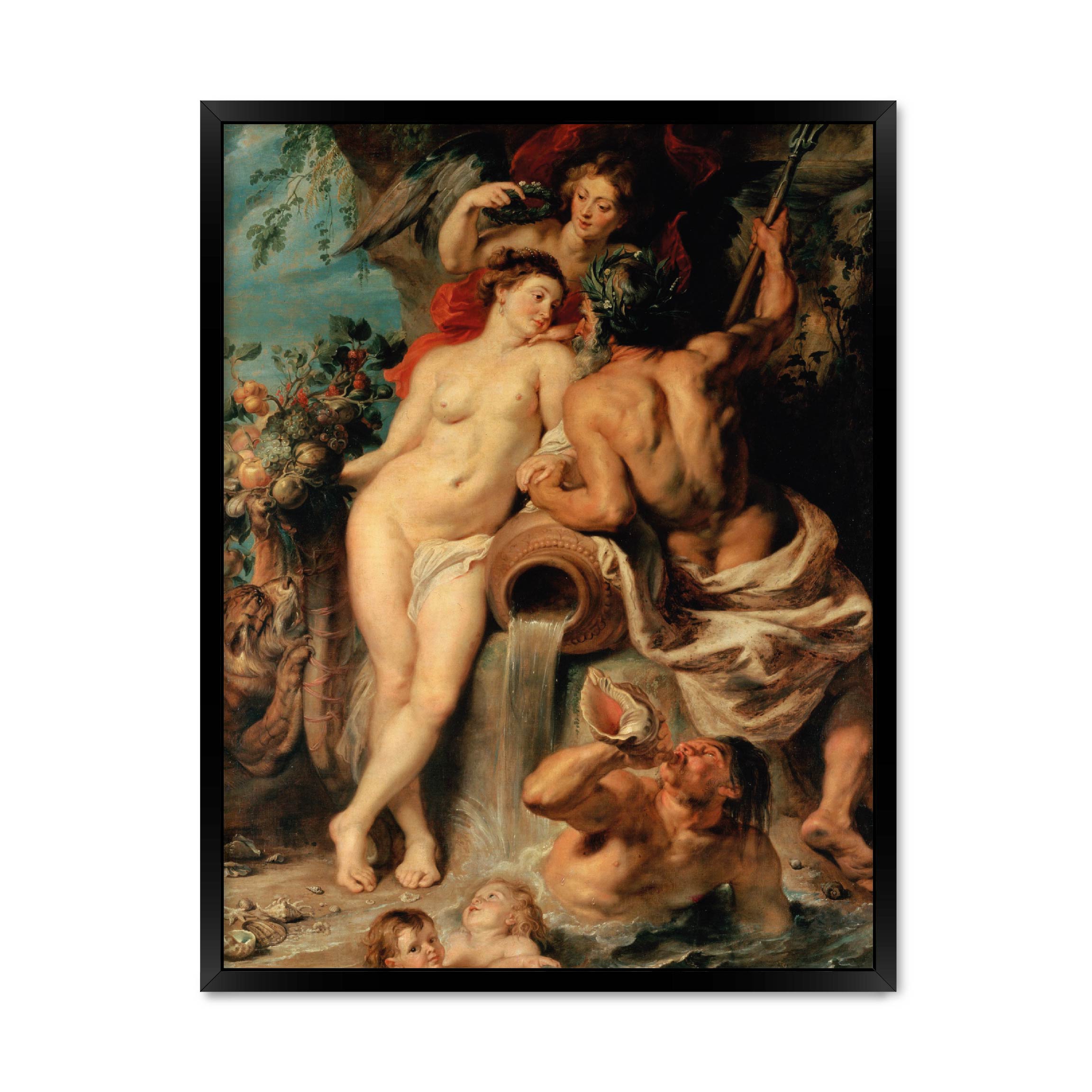 

Постер "Союз Земли и Воды" с антибликовым стеклом 297x420 мм в чёрной рамке