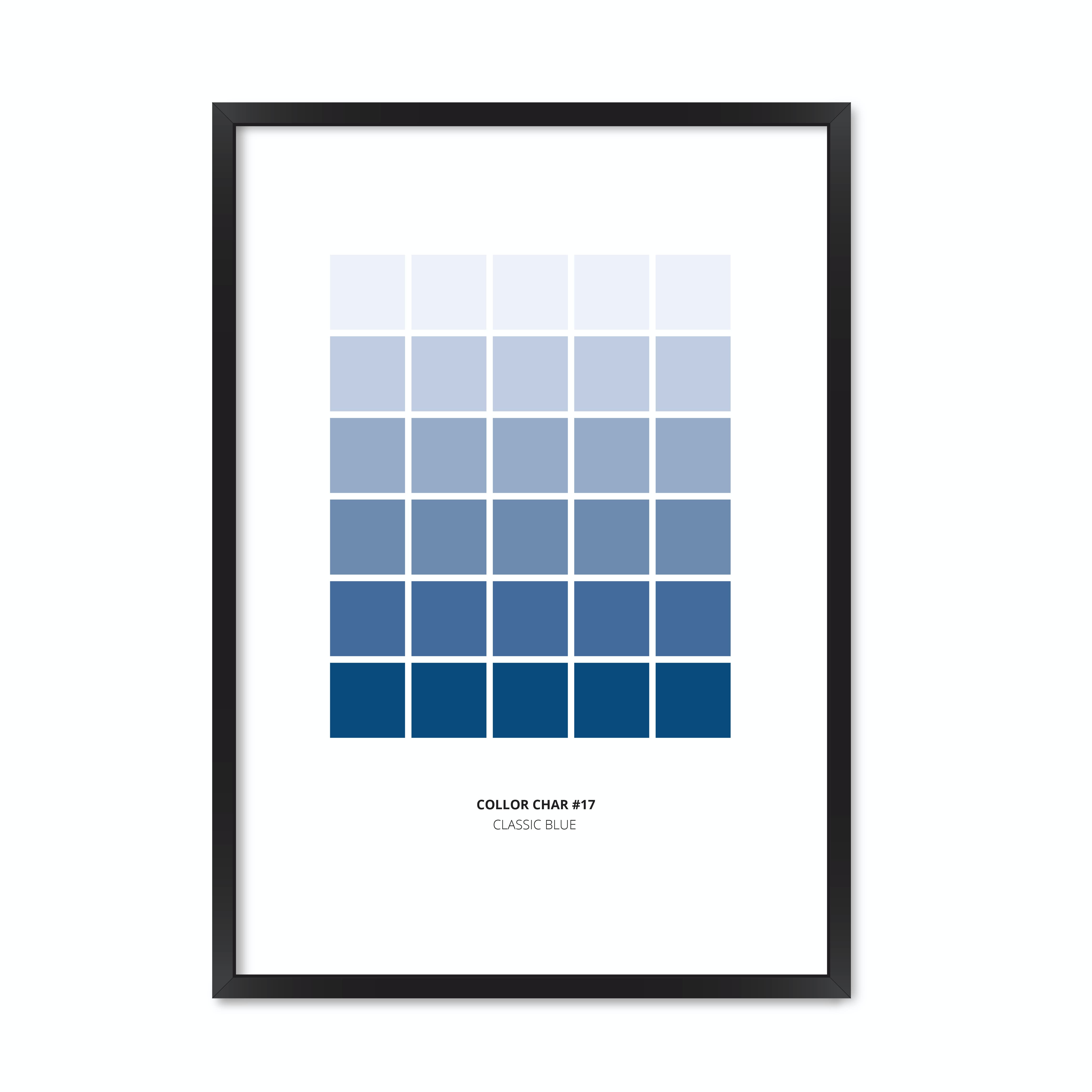 

Постер "Classic Blue #17" с антибликовым стеклом 596x840 мм в чёрной рамке