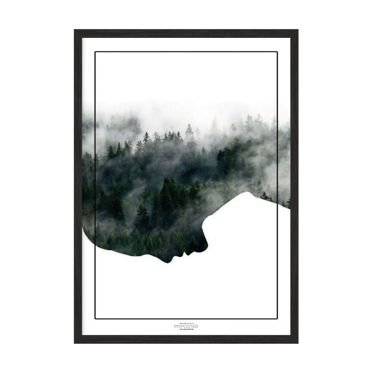 

Постер "Forest #" с антибликовым стеклом 420x594 мм в чёрной рамке