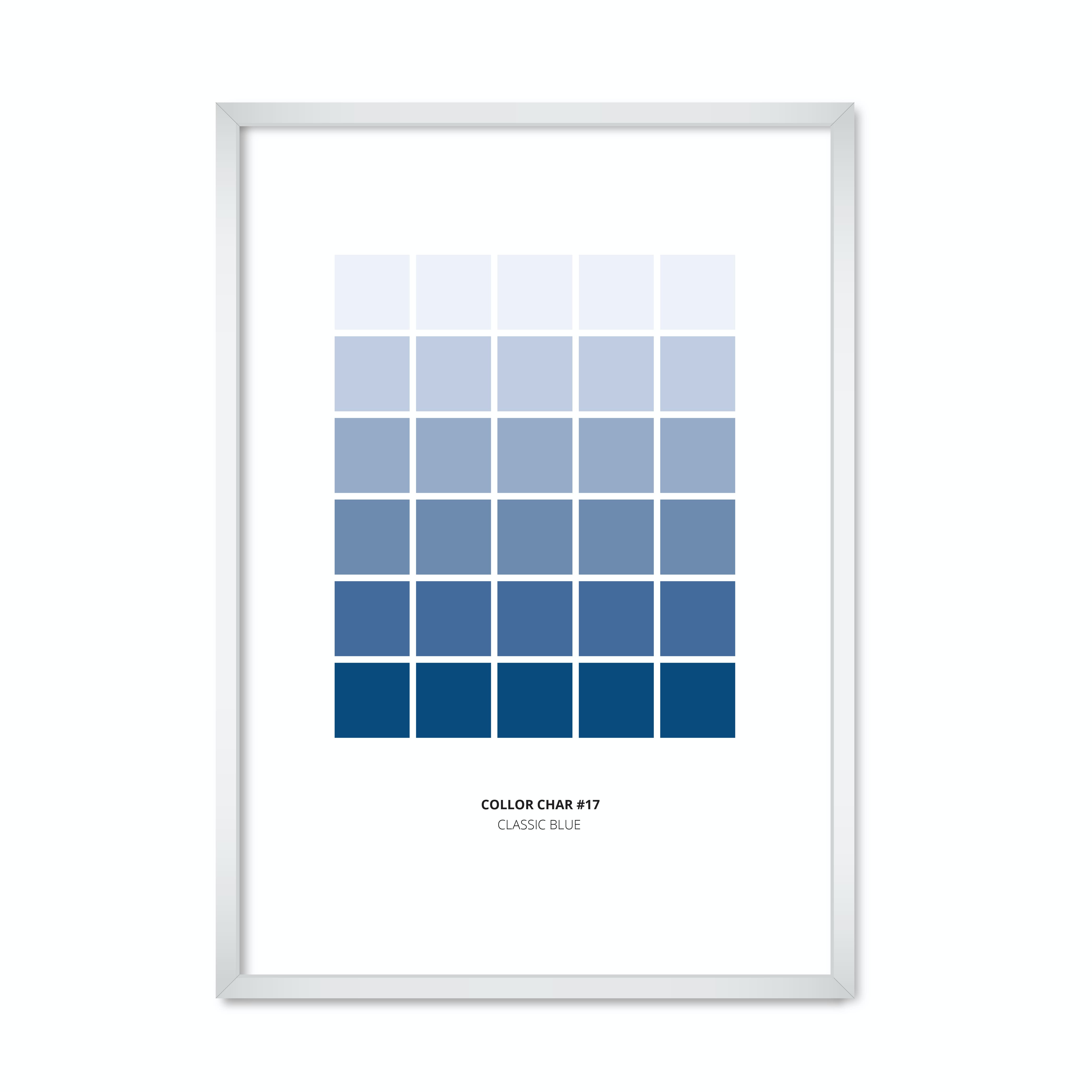

Постер "Classic Blue #17" без стекла 420x594 мм в белой рамке