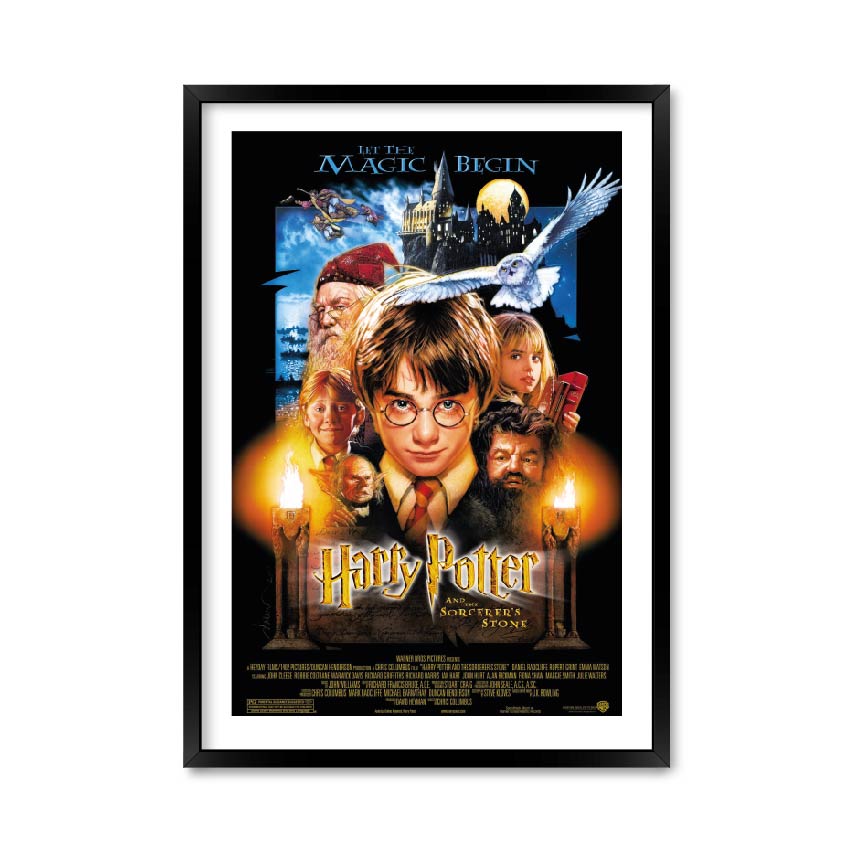 

Постер "Harry Potter and sorcerer's stone" с антибликовым стеклом 420x594 мм в чёрной рамке