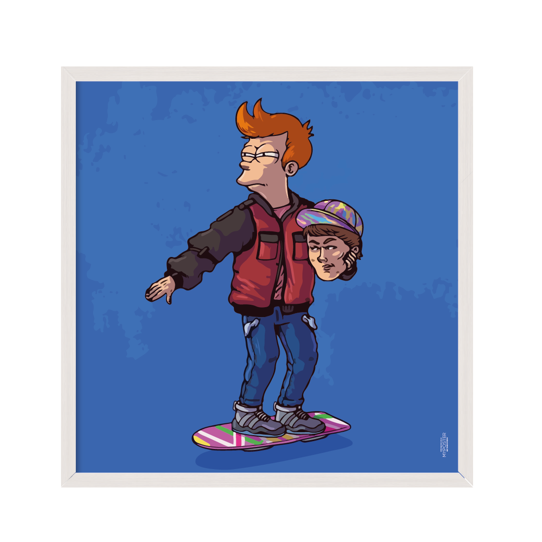 

Постер "Back to .. Fry" без стекла 60 x 60 см в белой рамке