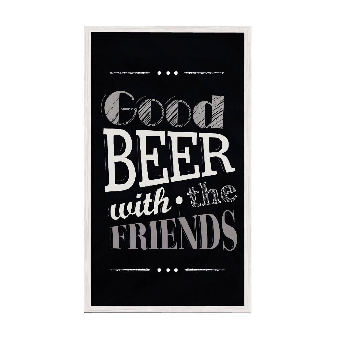 

Постер "Good Beer" с антибликовым стеклом 20x40 см в белой рамке