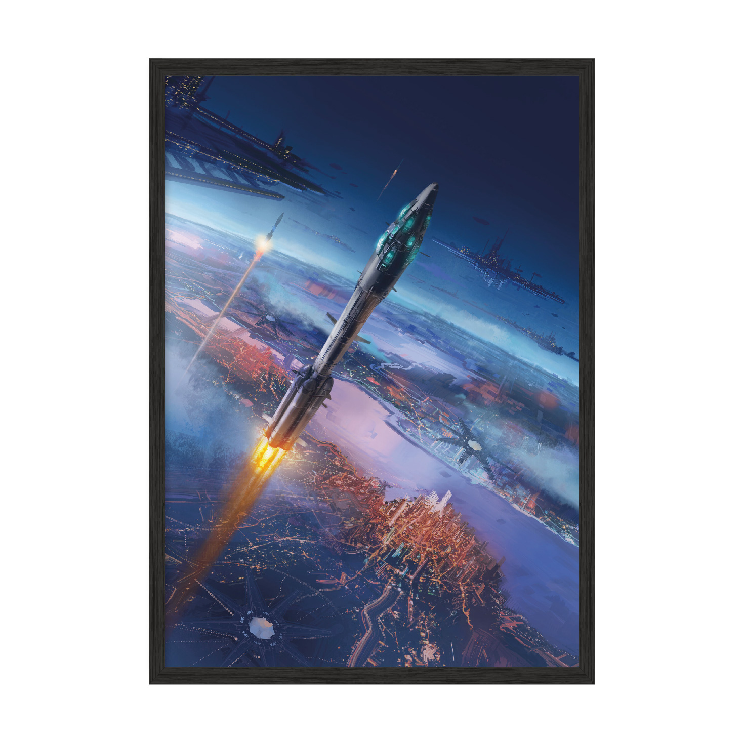 

Постер "Start The Adventure" с антибликовым стеклом 596x840 мм в чёрной рамке