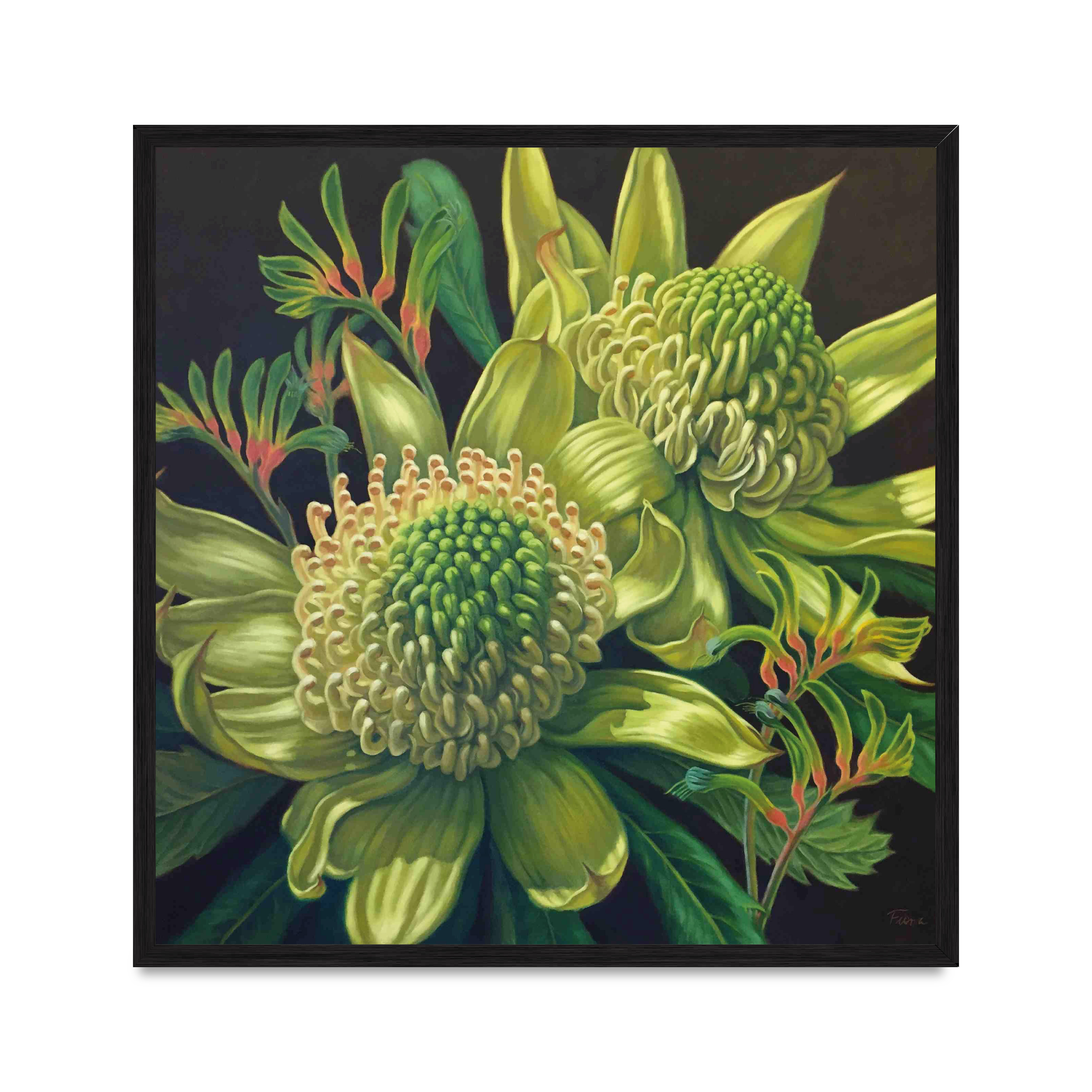 

Постер "art Flowers" с антибликовым стеклом 30 x 30 см в чёрной рамке