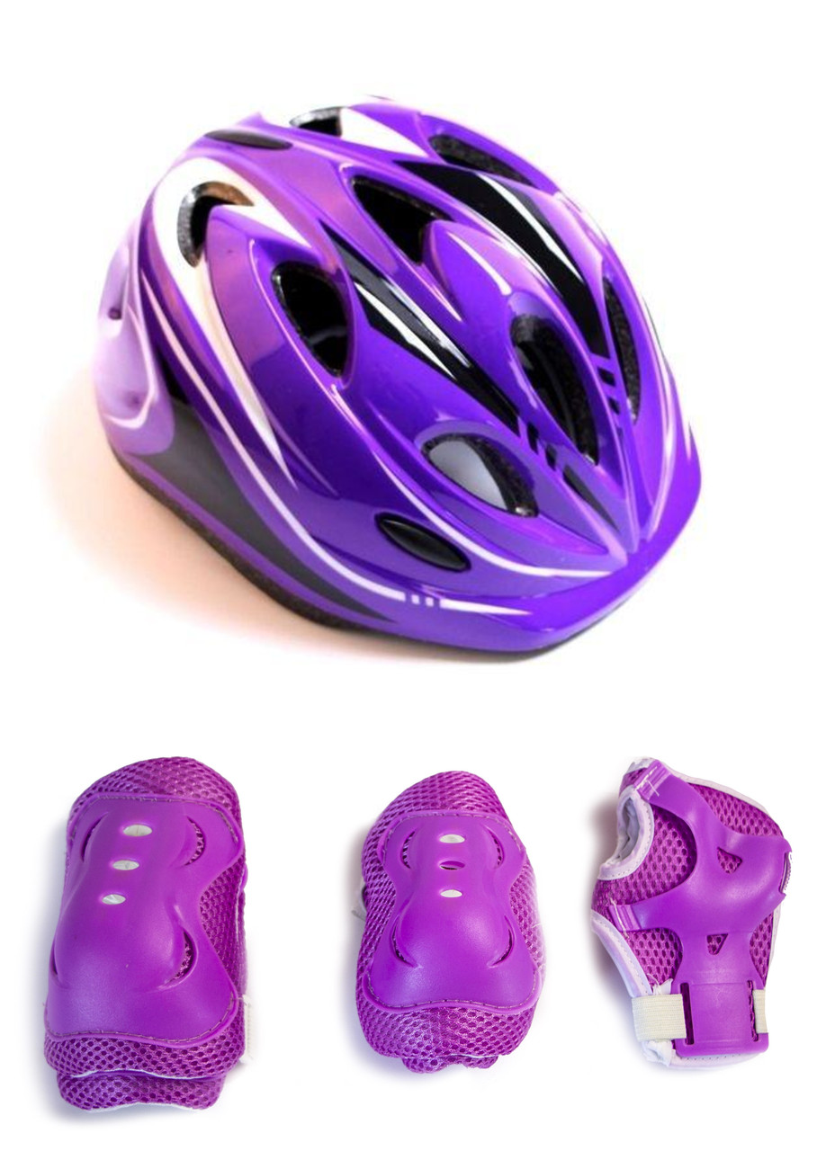

Шлем защитный детский Roller с защитой Фиолетовый