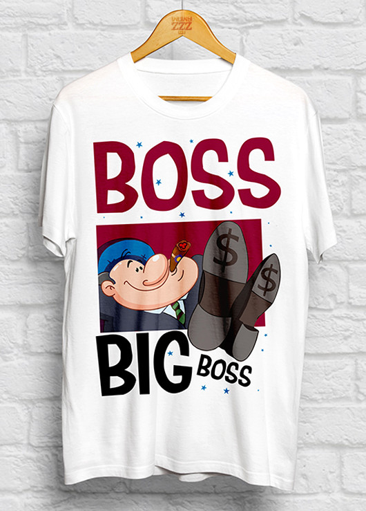 

Футболка с надписью BOSS BIG BOSS M