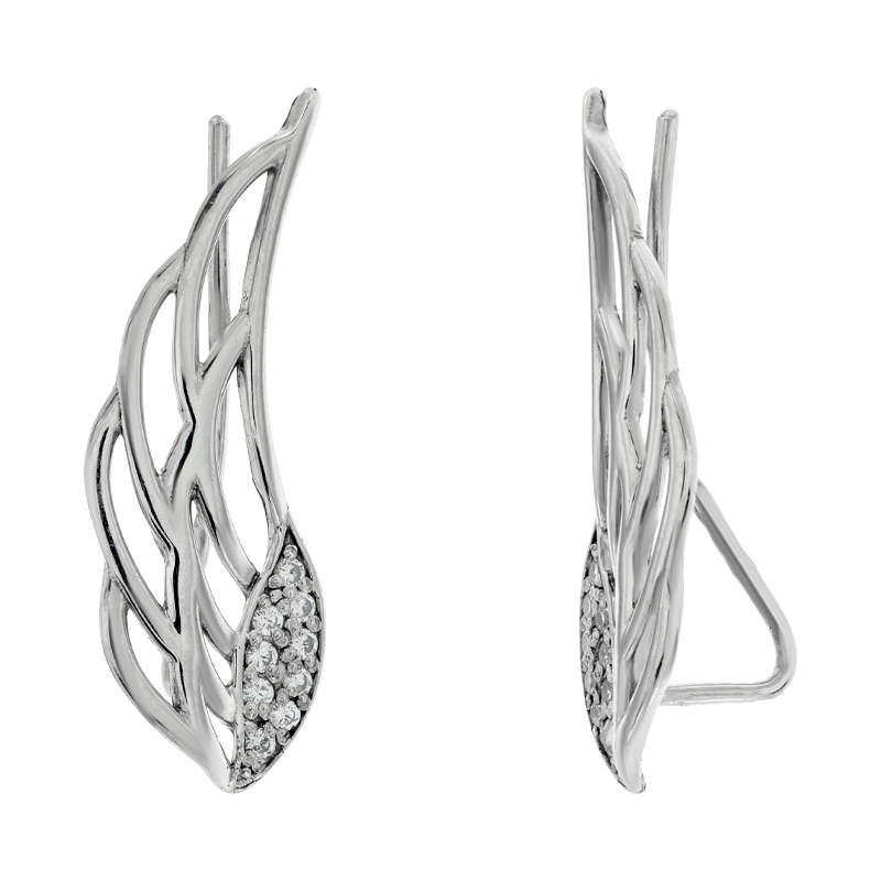 

Серьги-кафы Сережки - кафи Diamant с1527с