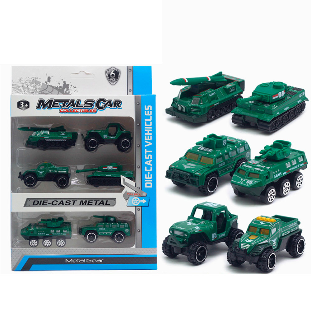 

Набор детской военной техники, в наборе 6 единиц техники, green Voltronic XZ-653-2E