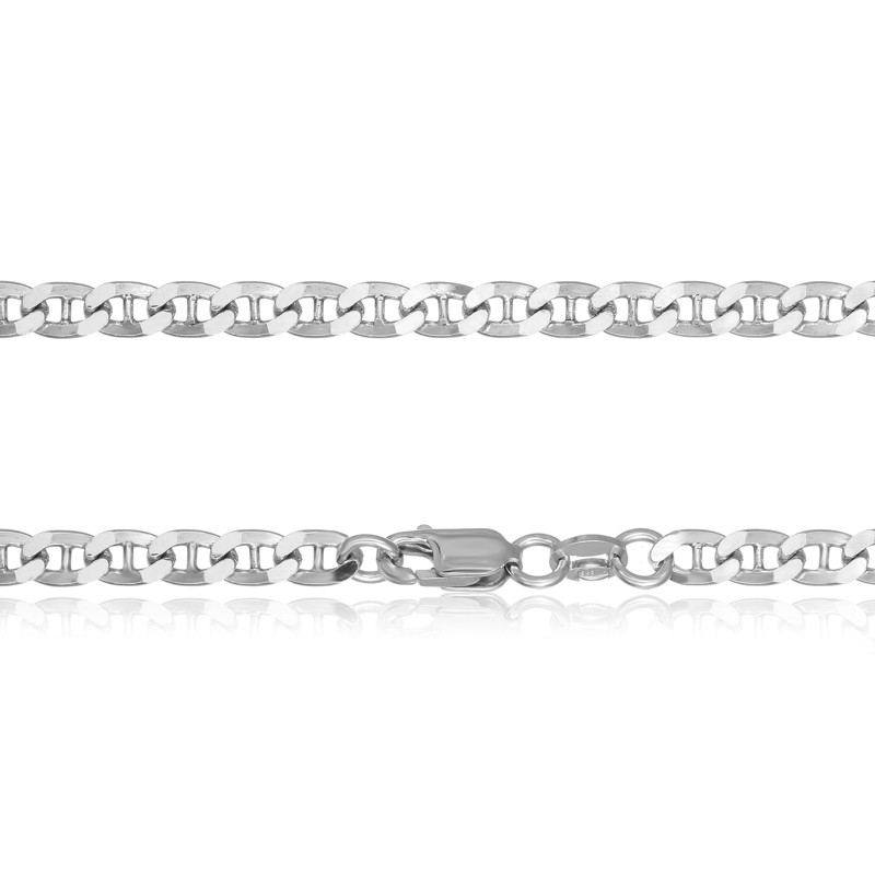 

Цепочка родированная снейк для женщины Silvex 925 Classic Белый (257Р 4/50)