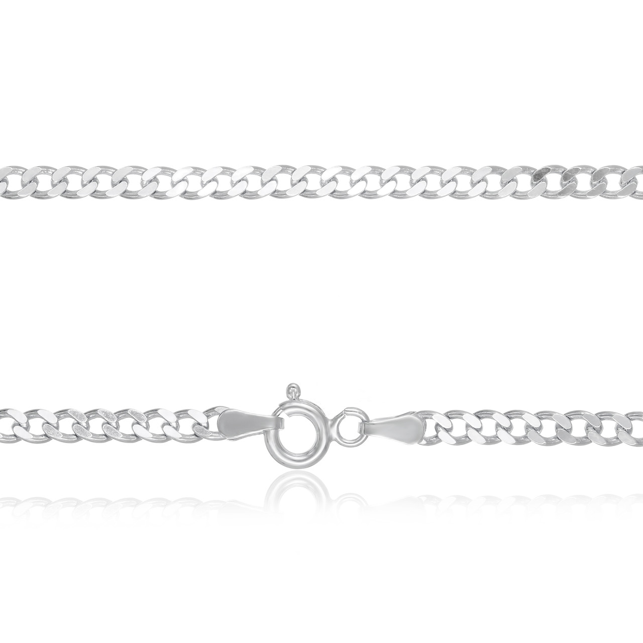 

Сербряная цепочка снейк для женщины Silvex 925 Classic Белый (804 5/60)