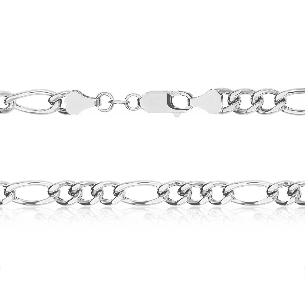 

Сербряная цепочка снейк для женщины Silvex 925 Classic Белый (809 10/55)