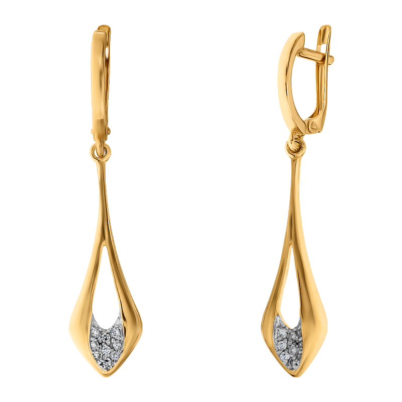 

Серьги-подвески Diamant с2112