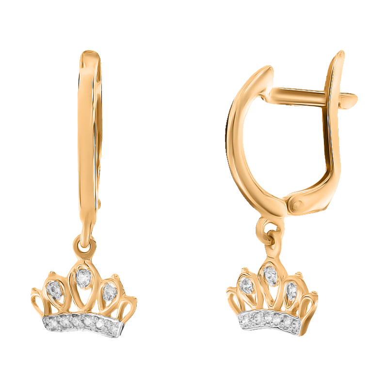 

Серьги-подвески Diamant с1850