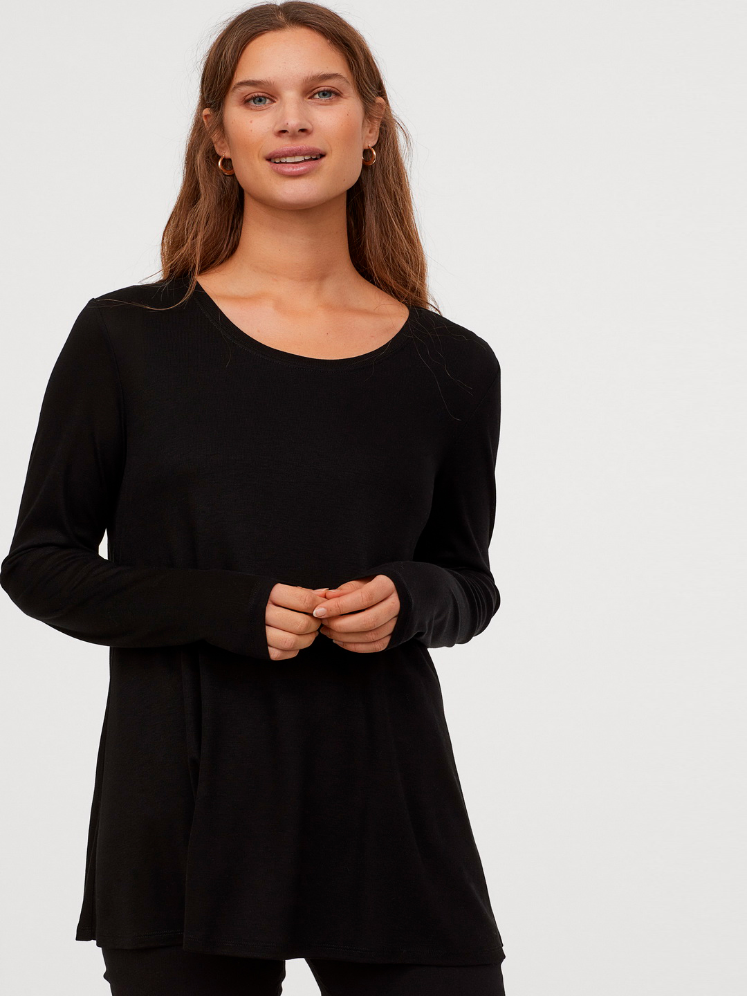 

Лонгслив для кормящих H&M 0784075-0 S Черный