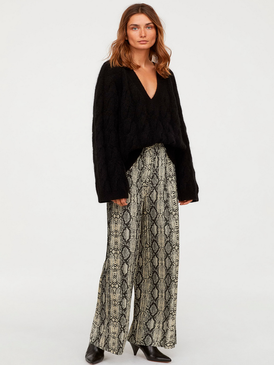

Брюки H&M 0711694-8  Бежевые, Брюки H&M 0711694-8 42 Бежевые