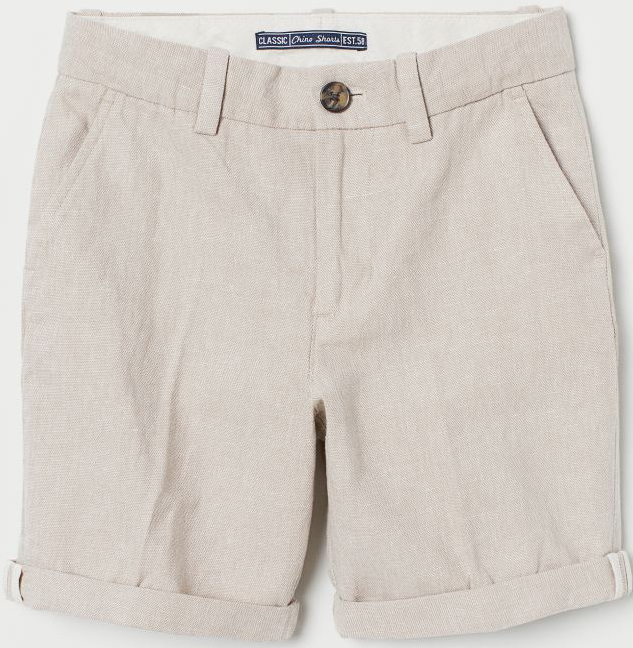 

Шорты H&M 07205079 164 см Cветло-бежевые