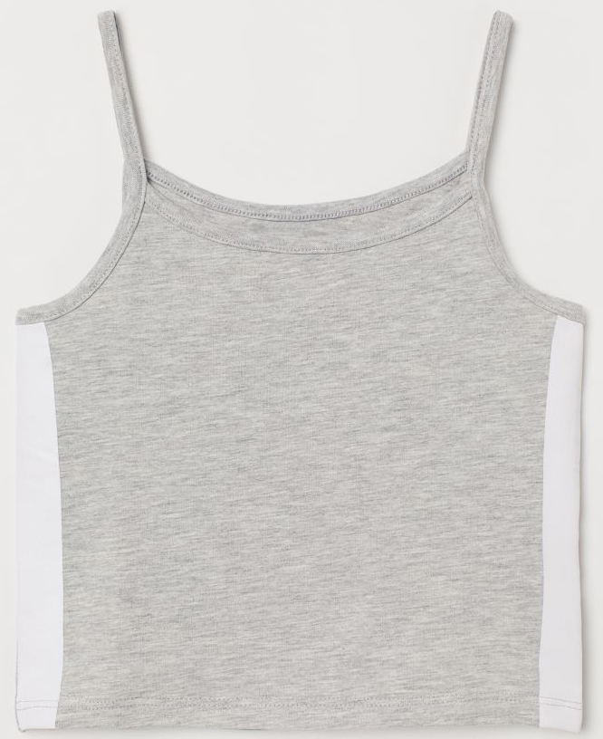 

Майка H&M 07367639 158-164 см Серо-белая