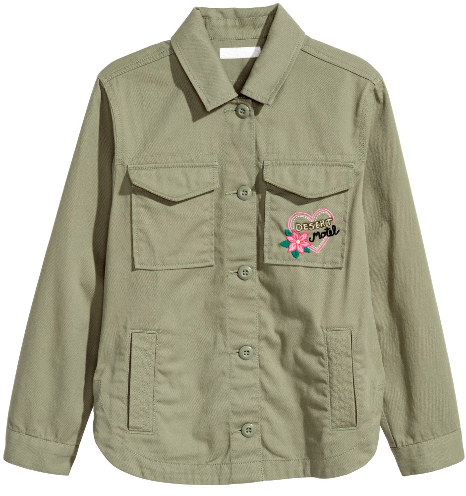 

Ветровка H&M 05661267 158 см Зеленое хаки