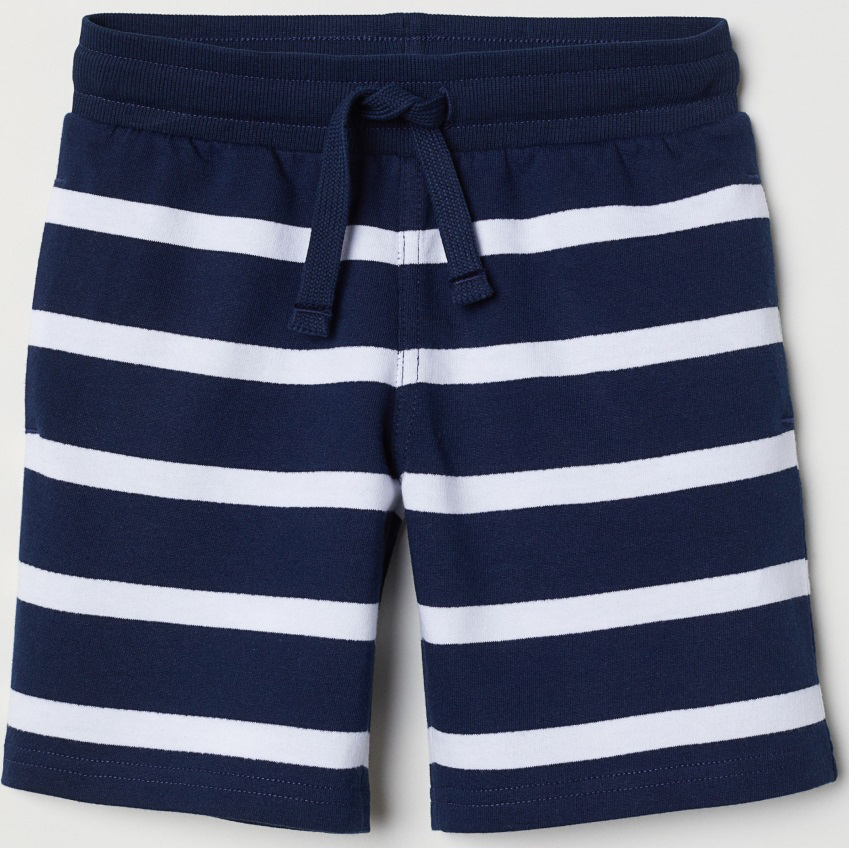 

Шорты H&M 05626779 92 см Синие/Белая полоска
