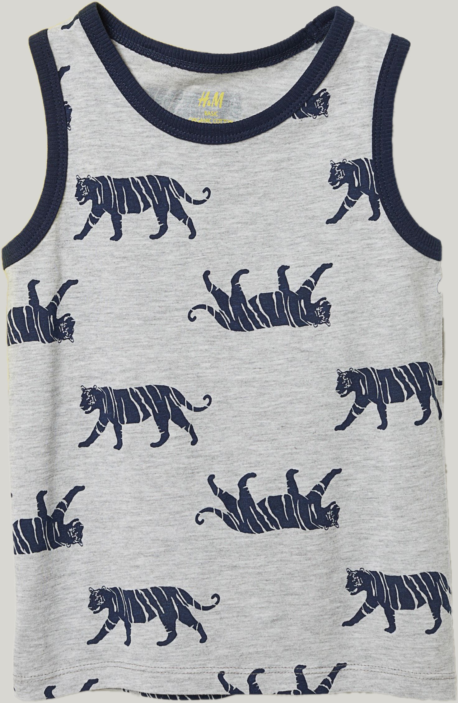 

Майка H&M 06647509_2 110-116 см Синяя/Серая