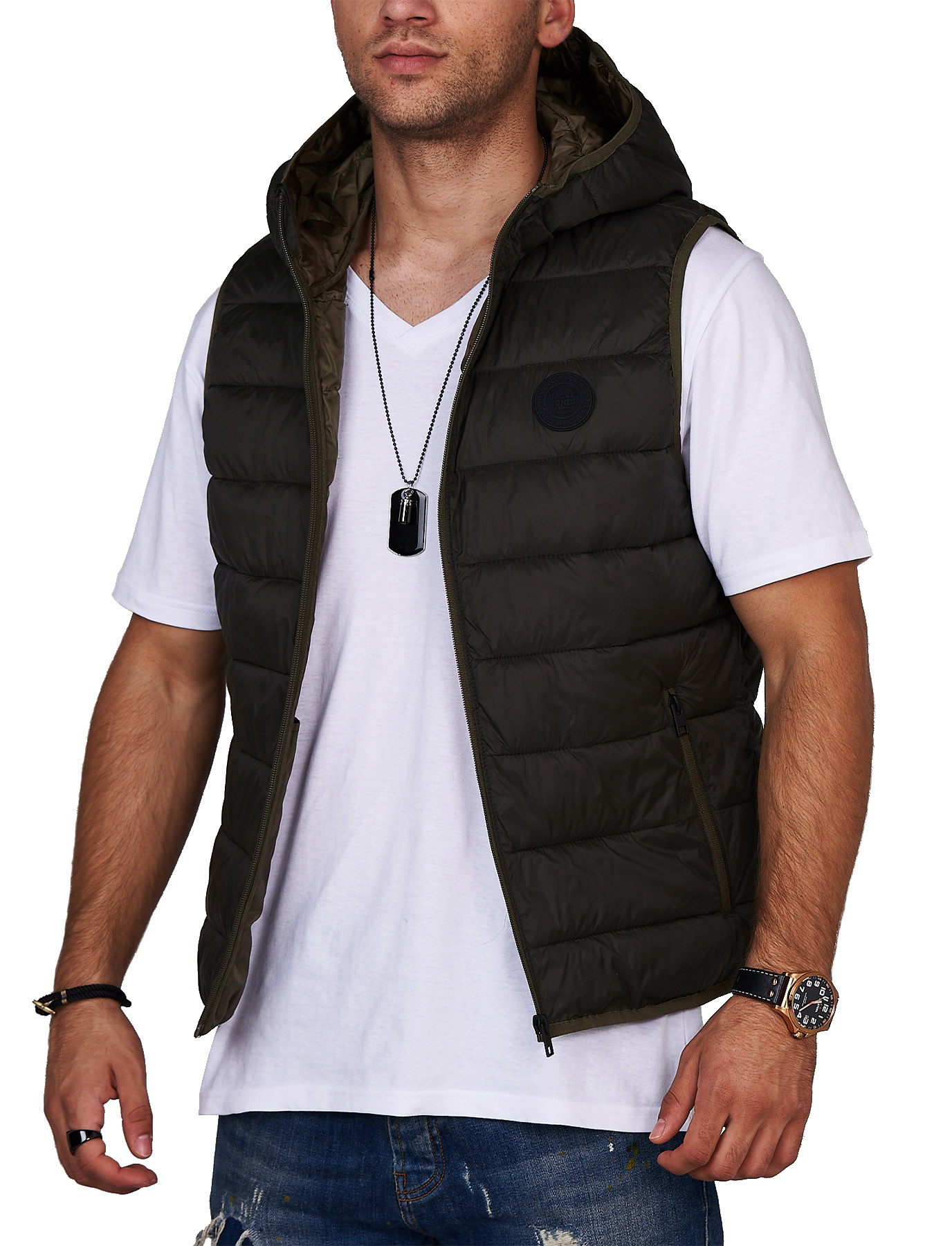 

Жилет Jack & Jones Rosin L темно-зеленый