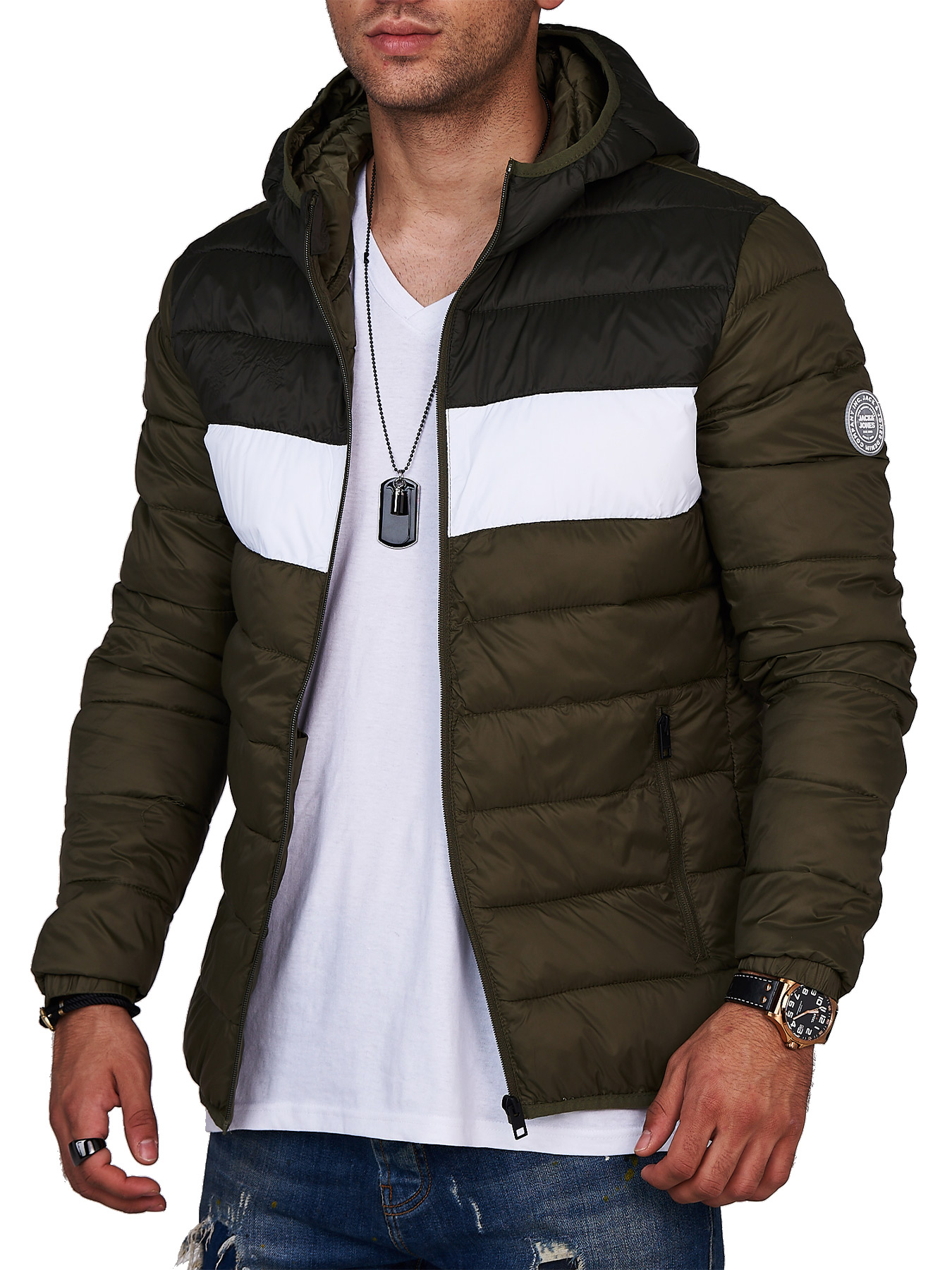 

Куртка Jack & Jones Olive Night/Blocking L темно-оливковый