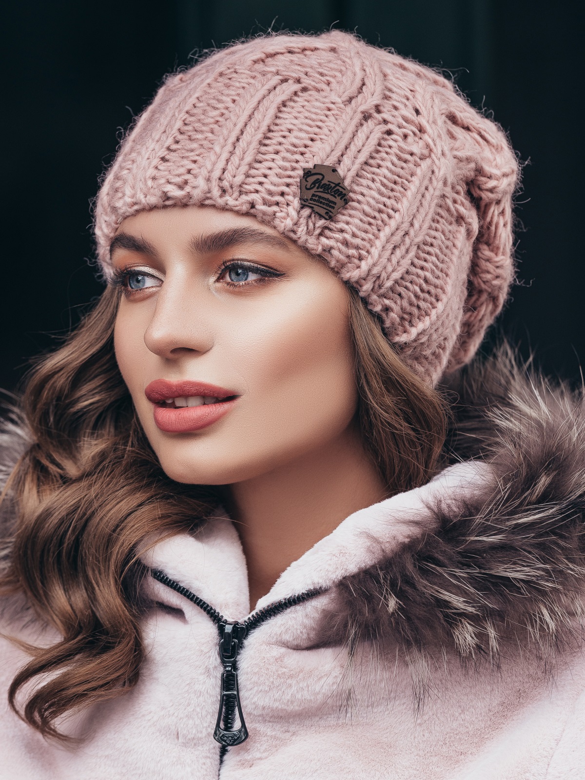 

Шапка Dressa 40283 One Size Пудровая