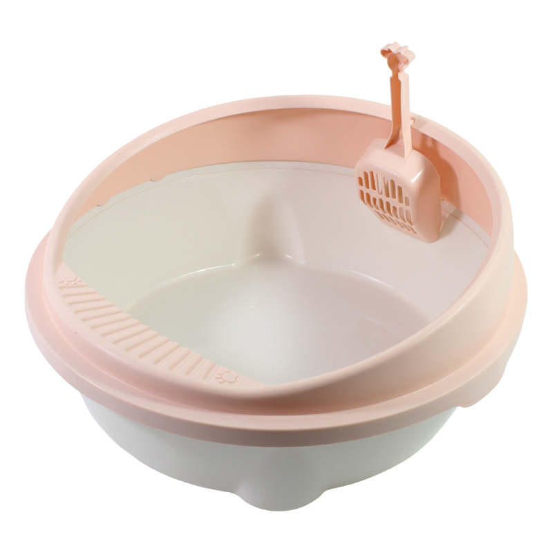 

Туалет круглый для кошек с лопаткой Taotaopets 221115 Pink 49*45*22cm