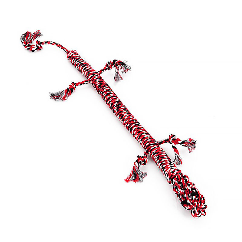 

Игрушка Веревочная Ящерица Hoopet W032 для домашних животных Red + White + Black