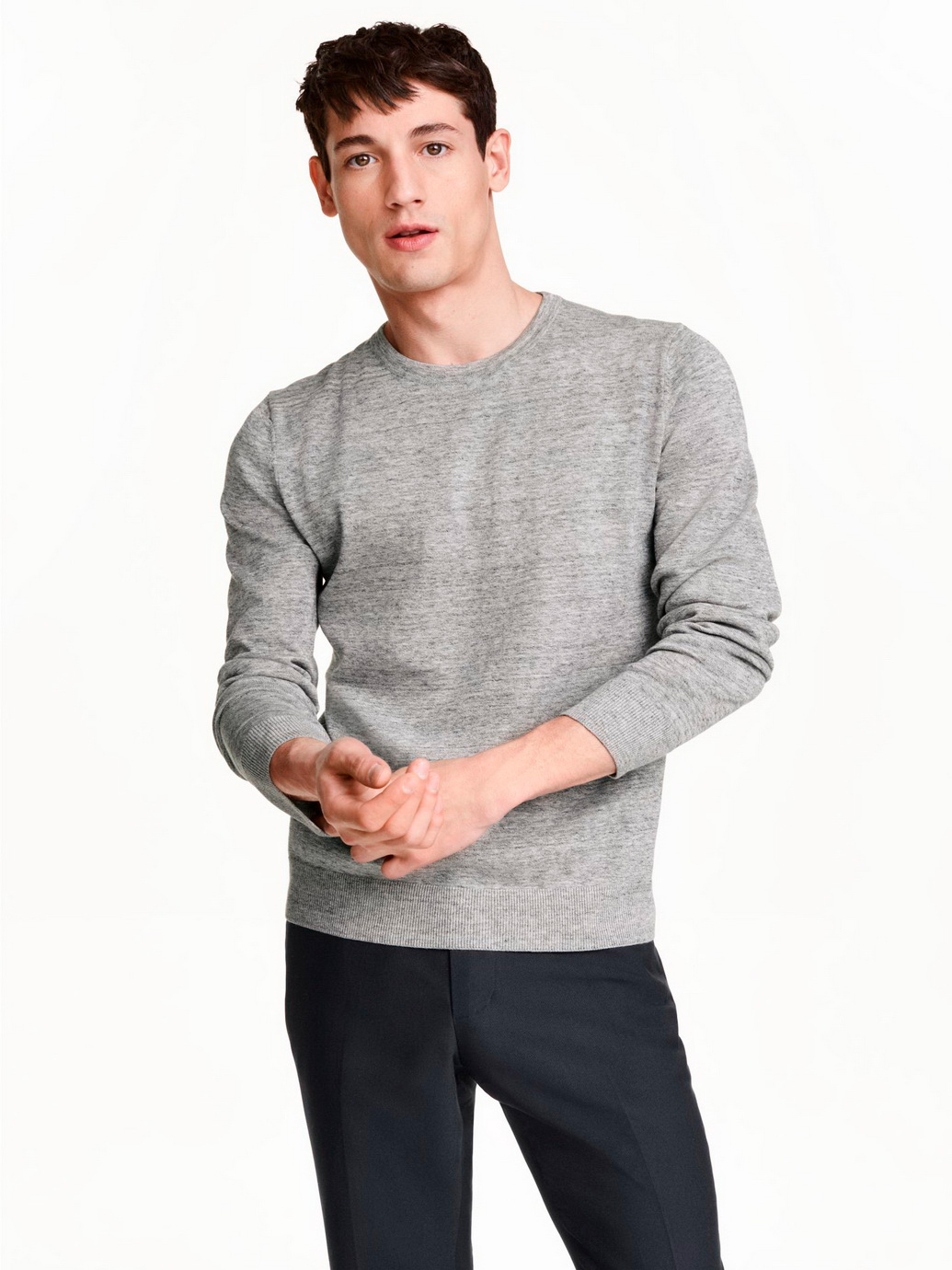 

Джемпер H&M 0340546-4 M Серый