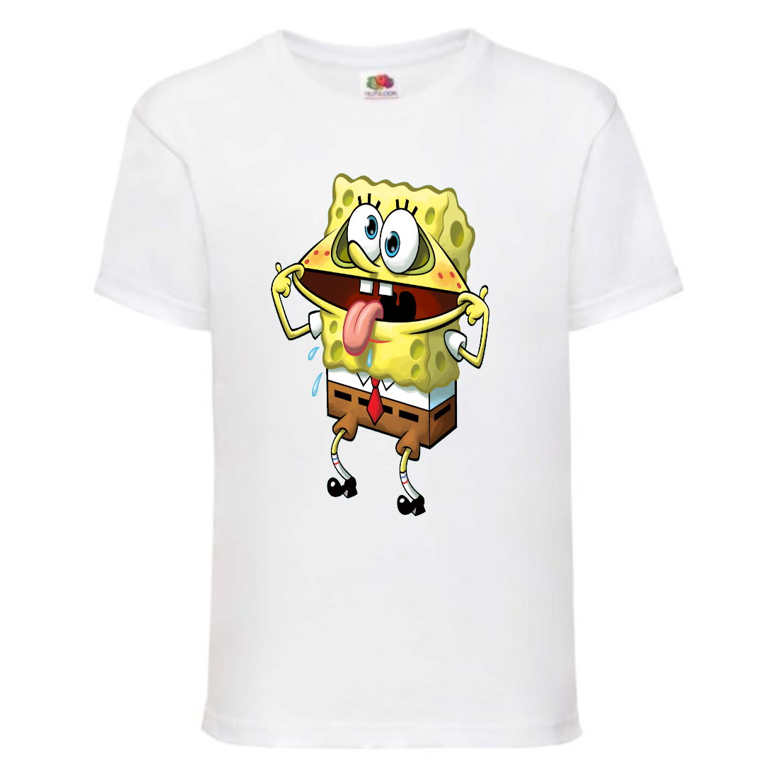 

Футболка детская Спанч Боб 6 (Sponge Bob) белая 104 см
