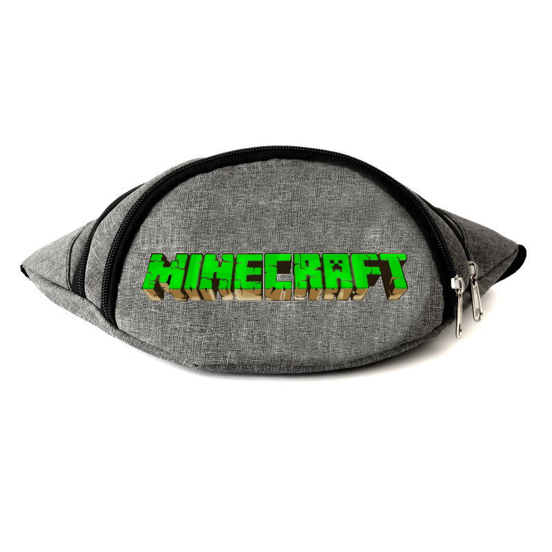 

Сумка Бананка на пояс Майнкраф Minecraft (MC-Logo) Cappuccino Toys серая