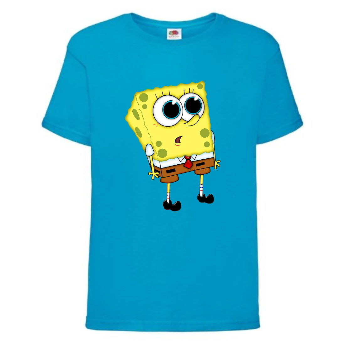 

Футболка детская Спанч Боб 25 (Sponge Bob) голубая 128 см