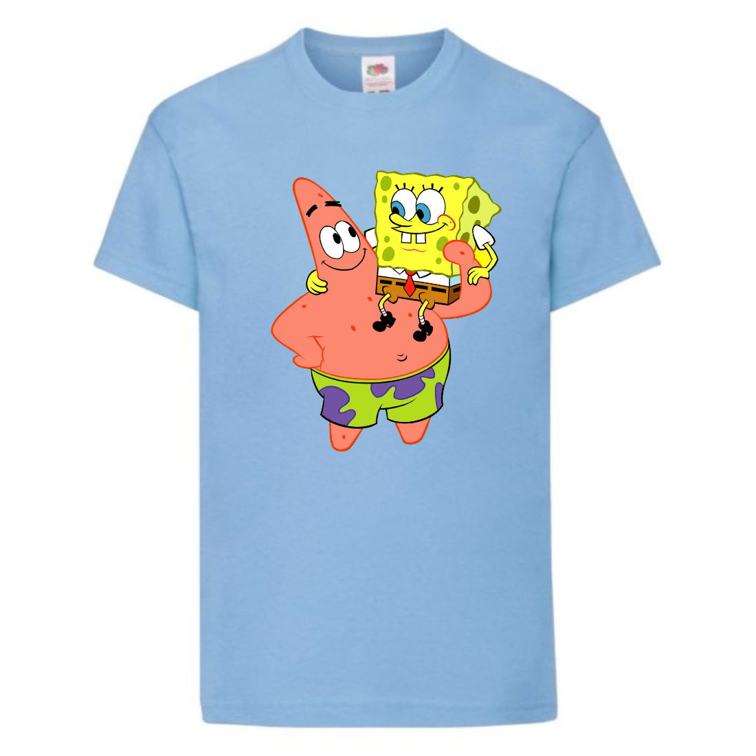 

Футболка детская Спанч Боб 5 (Sponge Bob) светло-голубая 140 см