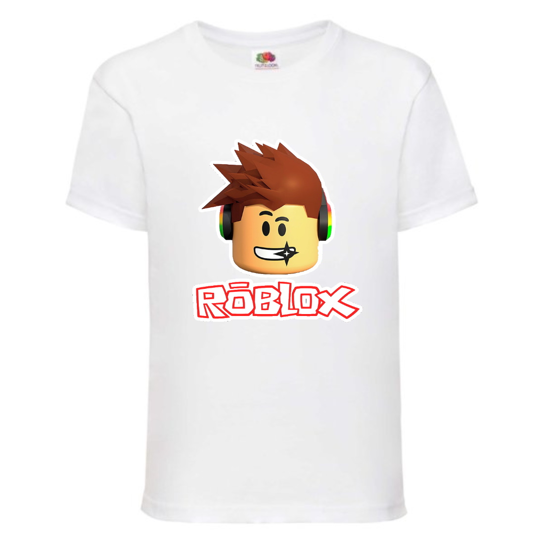 

Футболка детская Роблокс (Roblox-05) белая 116 см