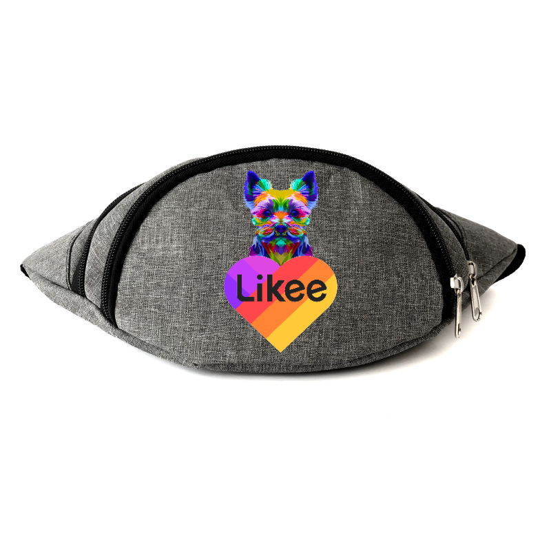 

Сумка Бананка на пояс Лайк Likee (OB-L-02) Cappuccino Toys серая
