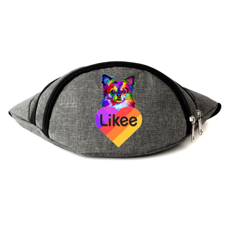 

Сумка Бананка на пояс Лайк Likee (OB-L-07) Cappuccino Toys серая