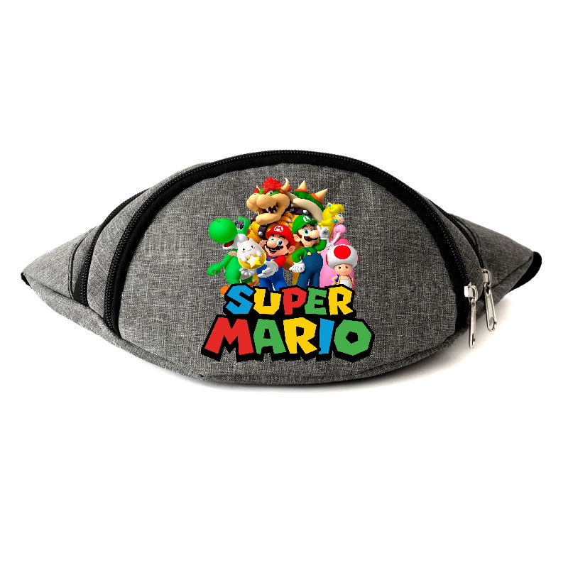 

Сумка Бананка на пояс Супер братья Марио Mario (OB-SM-04) Cappuccino Toys серая