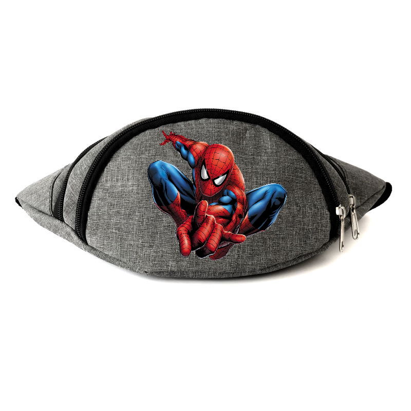 

Сумка Бананка на пояс Человек Паук Марвел Spiderman (Marvel-SpM) Cappuccino Toys серая
