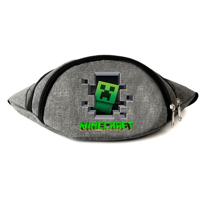 

Сумка Бананка на пояс Майнкраф Minecraft (MC-Creeper) Cappuccino Toys серая