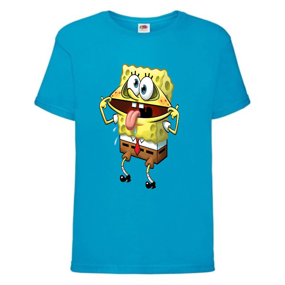 

Футболка детская Спанч Боб 6 (Sponge Bob) голубая 140 см